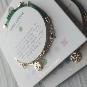 HEART & THROAT CHAKRA BRACELETS set of 2 nwt  free shipping